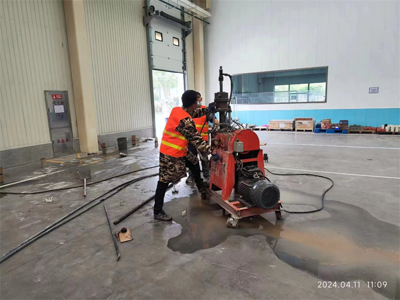 河西区街道厂房地面下沉塌陷注浆加固施工